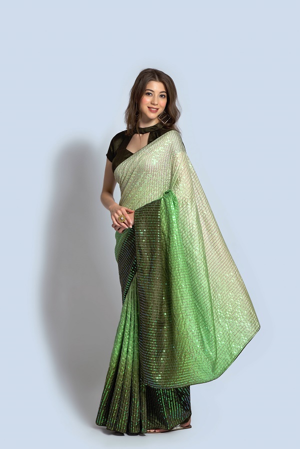 Padding 01 Fancy Stylish Party Wear Vichitra Silk Saree Collection